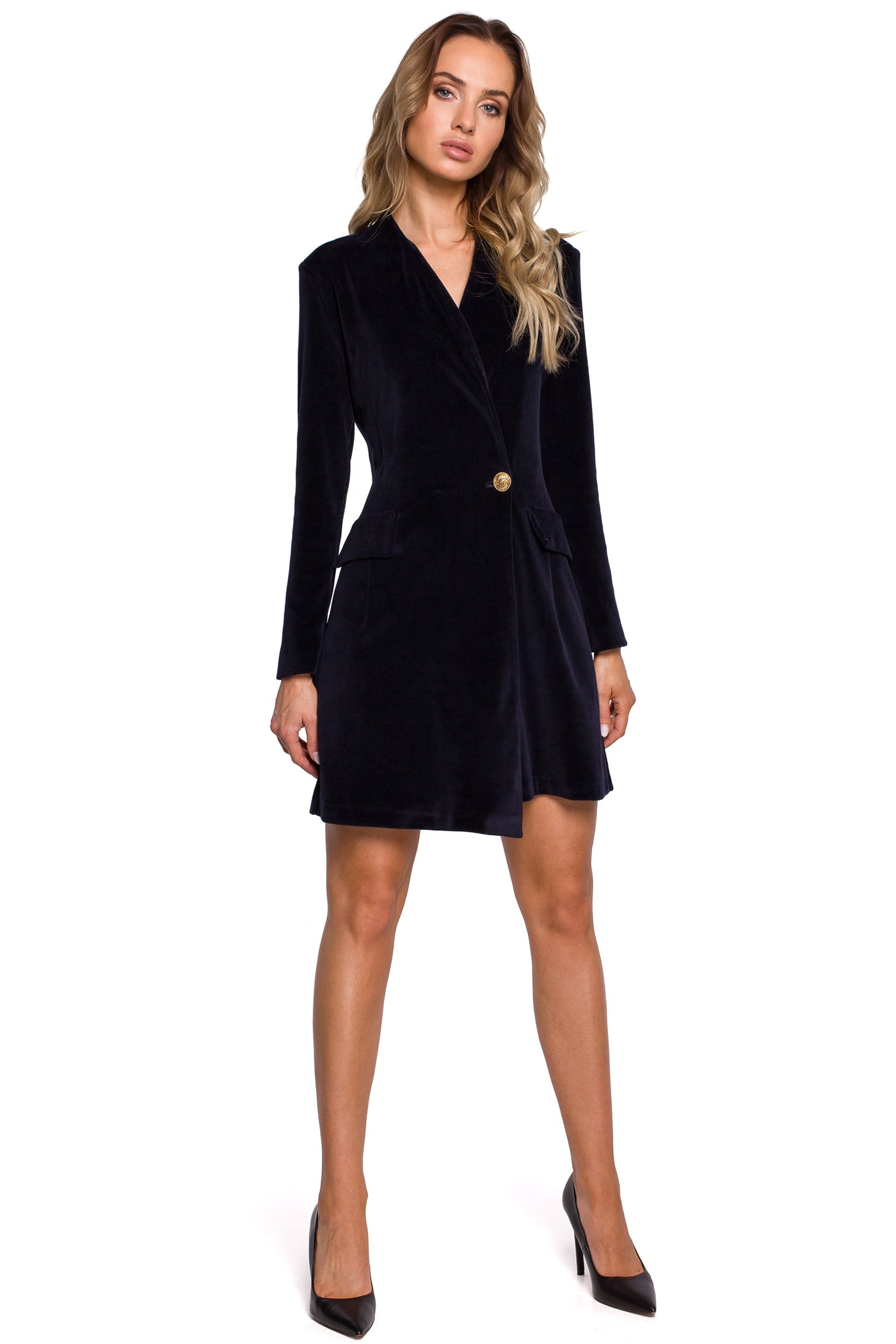 Velvet Blazer Dress – FASHENE
