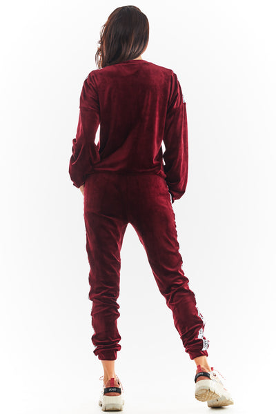 Maroon-Velour